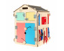 Бизиборд домик "Деревянный коттедж" по методике Монтессори для детей от 1 до 6 лет. Размер 60*40*40, СhiDe ChiDe