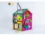 Бізіборд-будиночок 42x32x32 см з кімнатою для ляльок, розвиваюча дошка з підсвічуванням для дітей від 1 до 5 років, ChiDe