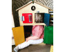 Бізіборд-будиночок «Зайнятний Дім» 60x40x40 см, розвиваюча дошка для дітей від 8 місяців до 5 років, ChiDe