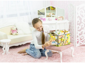 Бизиборд-домик для девочек «Фея» 32x28x26 см, развивающая доска для детей от 8 месяцев до 3 лет, ChiDe