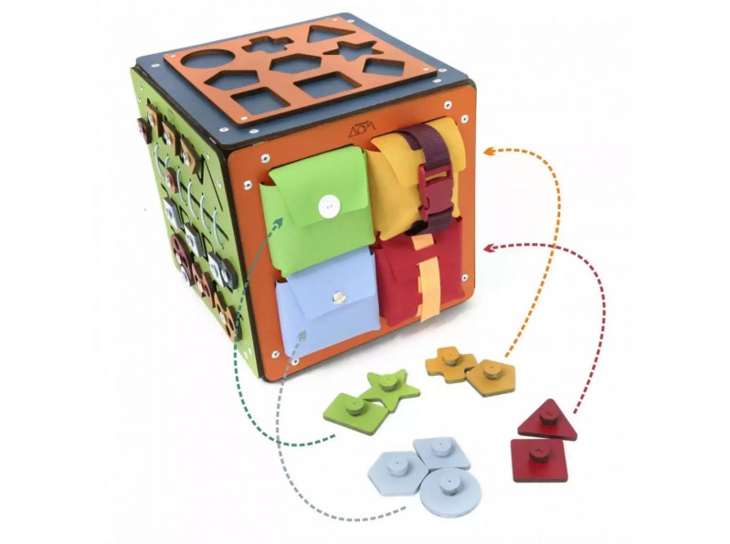 Бізіборд захоплююча іграшка для дітей від 1 року 28х28 см ChiDe