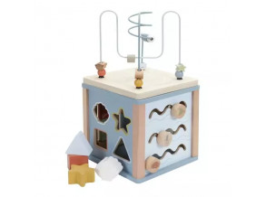 Дерев'яний ігровий куб Blue Ocean 40х20х20 см, маніпуляційна дошка для дітей від 1,5 років, ChiDe