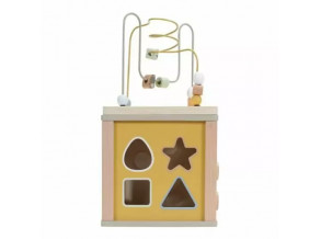 Дерев'яний ігровий куб Little Goose Mint 40х20х20 см, маніпуляційна дошка для дітей від 1,5 років, ChiDe