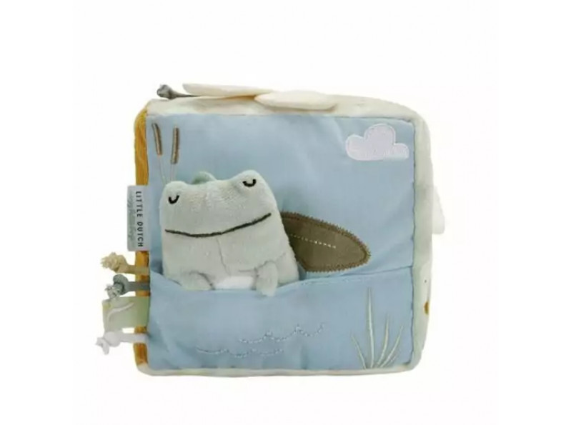 М'який розвиваючий кубик Little Goose 15х15х15 см, бізікубик для малюків з народження, ChiDe