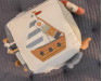 Мягкий развивающий кубик Sailors Bay 15х15х15 см, бизикубик для малышей с рождения, ChiDe