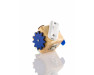 Синий манипуляционный куб для новичков NEWBIE 5x5 см, развивающий бизикуб для детей от 2 лет, ChiDe
