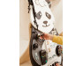 Дерев'яна маніпуляційна дошка «Бестрашна панда Ела» 71х61 см, розвиваючий бізіборд для дітей від 3 років, ChiDe