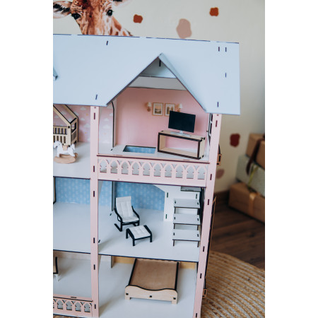 Ляльковий будиночок Dolly Loft Light, дерев’яний, для ляльок LOL