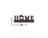 Ключниця настінна дерев'яна коричнева "Home" 28,5х13 см  ChiDe