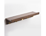 Настінна полиця в передпокій дерев'яна в коричневому кольорі 35х8 см ChiDe