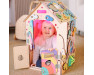 Бізіборд House XXL PRINCESS LED для малюків. Інтелектуальна розвиваюча дерев'яна іграшка для немовлят і дітей ChiDe