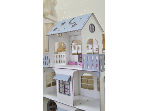 Кукольный домик для Барби с мебелью серый 105х80х35 от CHIDE