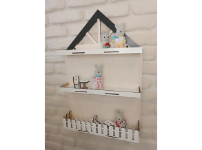 Ляльковий будиночок для Барбі у вигляді полички 53х36 см